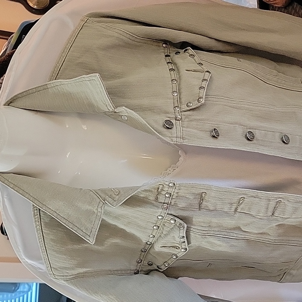 Harley Davidson Studded Jean Jacket - image 2